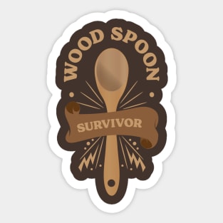 Wooden Spoon Survivor v4 Sticker